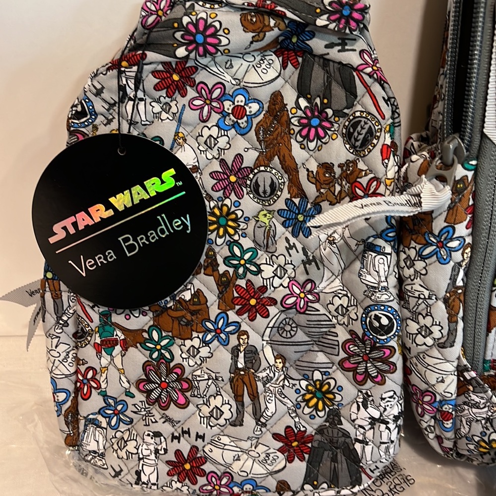 Vera Bradley Star Wars Light vs Dark Campus Backpack & Lunch Tote NWT - Picture 8 of 8